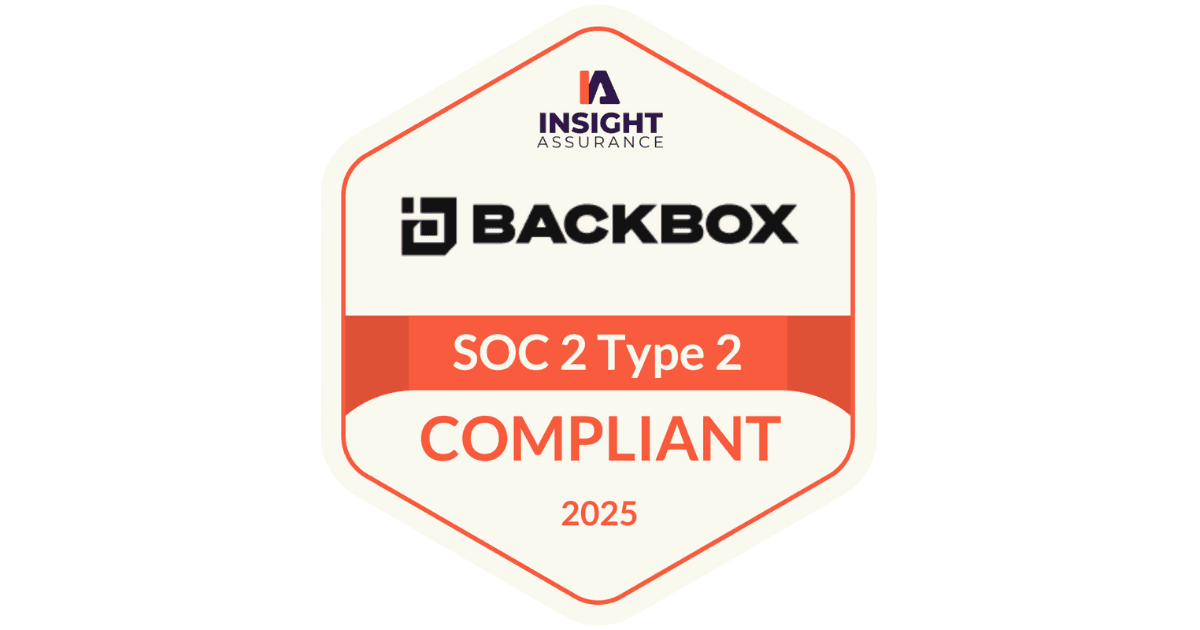 BackBox SOC 2 Type 2 Compliance 2025